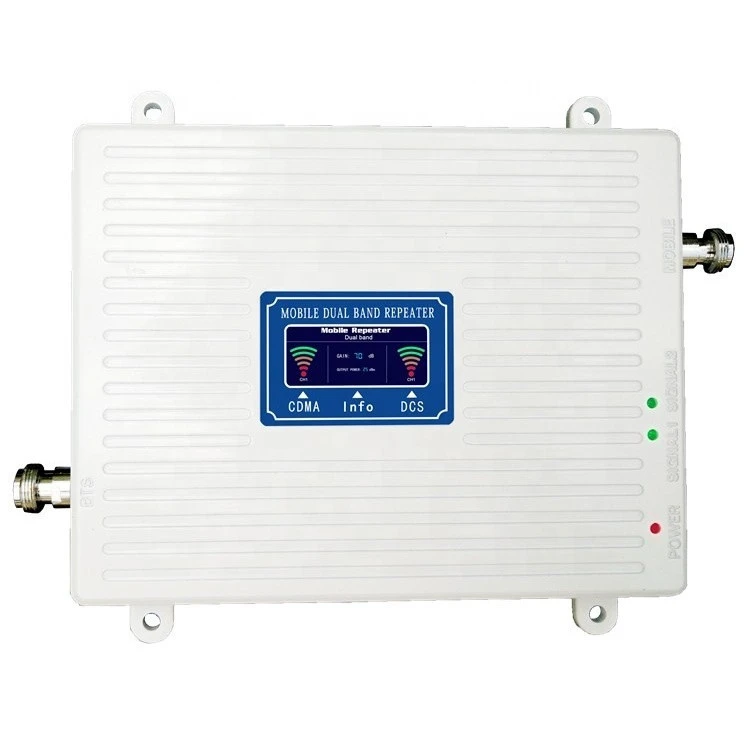 dual band 850 1800 mhz mobile signal repeater with outdoor &amp; indoor antenna
