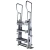 Import Easy Erect Mobile Folding Aluminum Scaffold Ladder Platform with armrest pedal for petroleum chemical industry from China