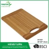 Eco-friendly bamboo steak cutting board with handle
