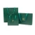 Import Eco friendly  gift bag packaging fashionable  ribbon handle emerald green shopping paper bags with logo from China