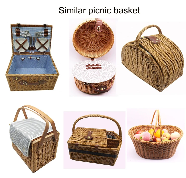 Eco friendly New Design wicker picnic basket set