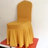 Elastic Stretch Skirting Chair Cover Swag Bottom Spandex Lycra Wedding Chair Cover Home Hotel Event Decoration