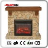 Electric Fireplace Free Standing 1400 Watt Stone Electric Space Heater