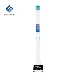 electronic height adjustable measurement scales vending machine digital weight and height gym machine body scale