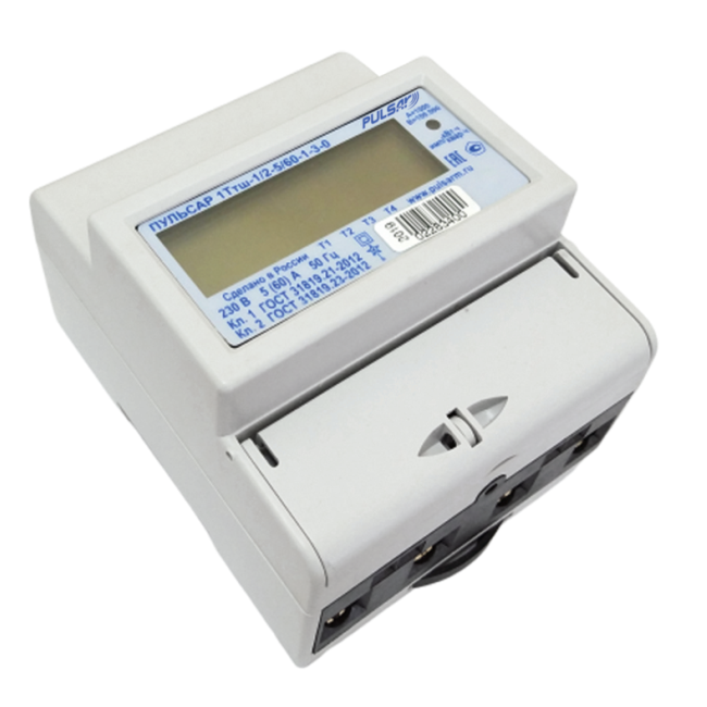 Electronic Single-Phase Multi-Ttariff Energy Meter &quot;Pulsar&quot; 230V 60A