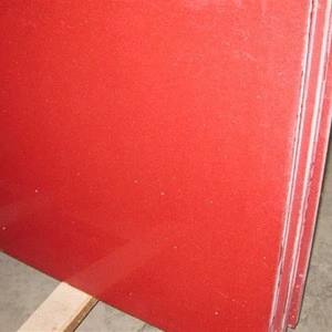Elegant red galaxy quartz stone slabs and artificial stone manufacturer supplying red artificial stone