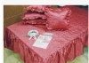 Elegant satin cloth bedspread