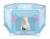 Import elephant printed foldable plastic mesh baby playpen with door from China