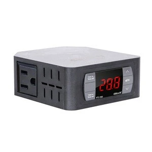 Elitech ATC-1550 Temperature Controller Pre-wired Thermostat Automatic Cooling Heating 110V W/2 Sockets