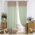 Import embroidery curtain fabric 100% polyester soundproof curtain from China