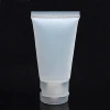 empty frosted clear squeeze tube plastic cosmetic tubes for facial cleanser and hand cream use