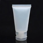 empty frosted clear squeeze tube plastic cosmetic tubes for facial cleanser and hand cream use