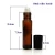Import Empty perfumes amber blue frosted clear colors 10 ml glass roll on bottle with metal roller ball from China
