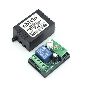 eMylo Smart 8pcs RF Receiver 2pcs 8 Button Wireless Remote Control Switch DC 12V One Channel 10A