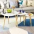 Import European modern simple home three feet round square solid wooden side coffee table from China
