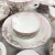 Import European Style 61 pcs  Porcelain Tableware for Wedding  White Decal Ceramic Plates Dishes Dinnerware Sets  Bone China from China