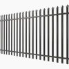 European Style Villa Courtyard Aluminium Metal Picket Fence Customized Black Garden Fence