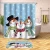 Import Eva Christmas Shower Curtain Sets Bathroom Sets with Shower Curtain And Rugs from China