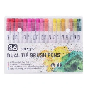 EVAL (Color:12,18,24,36,48,60,72,100) dual brush pen art markers watercolor pen set