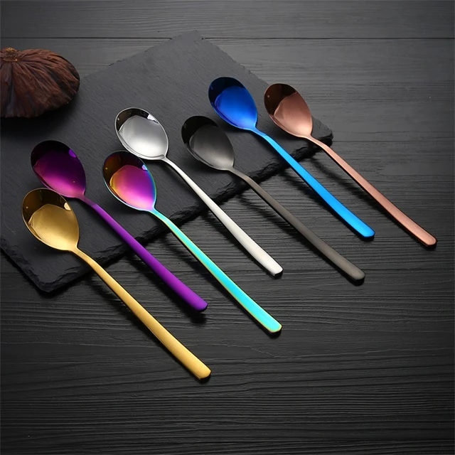 excellent houseware  silver cutlery 304 stainless steel korea  fork spoon portable cutlery set