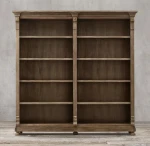 Exquisite high-grade wooden open storage bookcase Villa club club exit can be customized study bookcase living room furniture