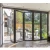 Import Exterior aluminium bi folding glass door design / accordion sliding patio folding doors from China