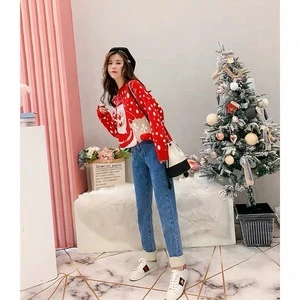 Factory Outlet 2019 New Arrivals High-quality Winter Ugly Christmas Pullover Women Sweater With Deer