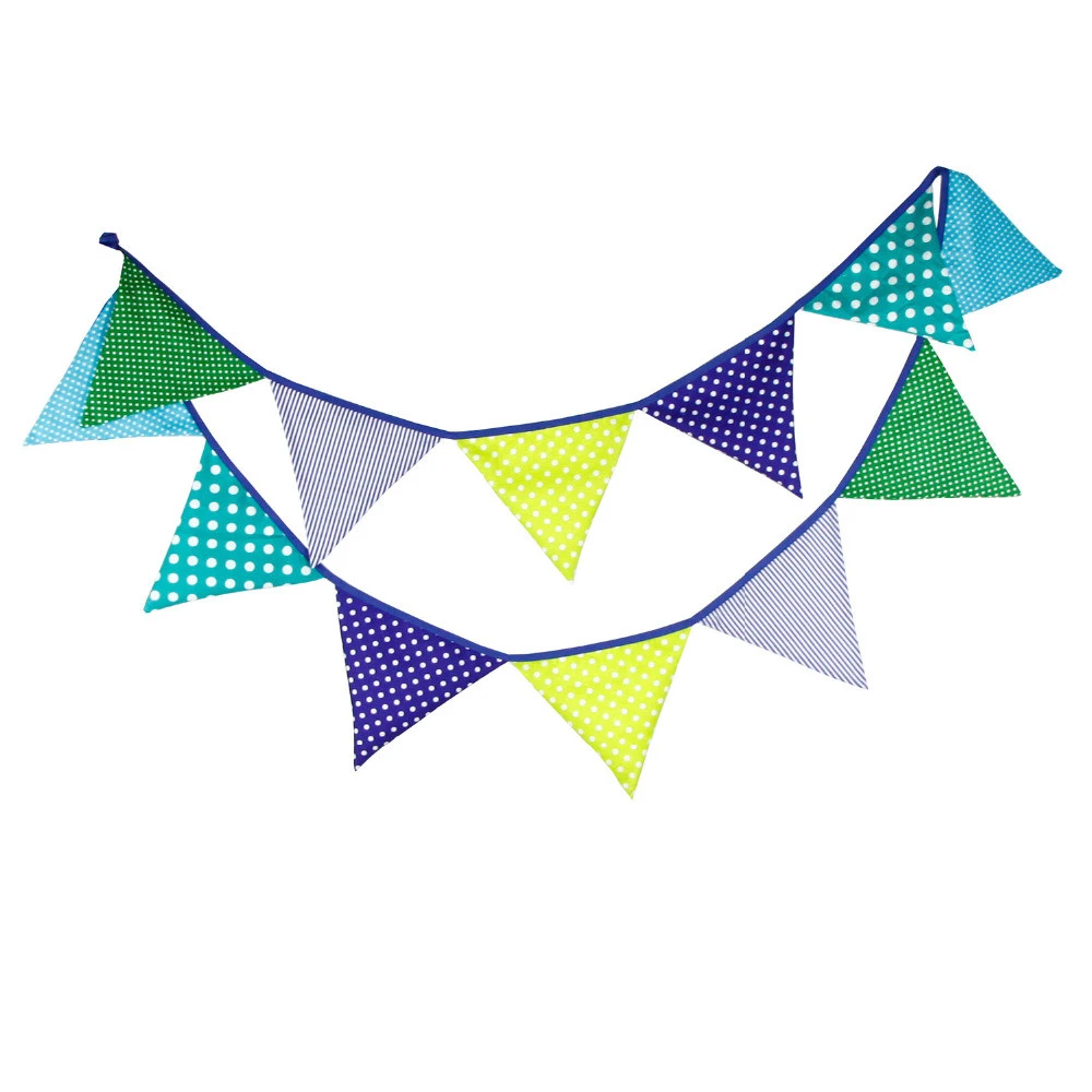 Factory price eco friendly hot selling low MOQ top quality custom polyester decoration flag bunting