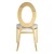 Import Factory Price  Hotel Elegant Luxury O Shape Golden Stainless Steel Customized Pattern Wedding Chair  For Sale from China