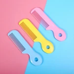 Factory sal ABS round handle Baby Hair Comb safty baby comb
