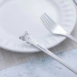 Factory Sale Custom Dessert Spoons Fork Knife Set Stainless Steel Cutlery