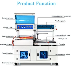 Factory supplier Automatic L Bar POF PE Heat Shrink Wrapping Packing Machine