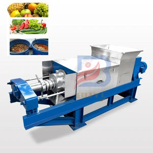 Factory supply fruit juice waste dewater machine/kitchen food waste disposal machine