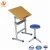 Import Factory supply simple style rotatable school desk bench plastic round chair drafting table from China