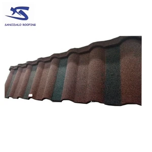 Factory wholesale colorful stone coated metal roof tile metal roof tile for building material