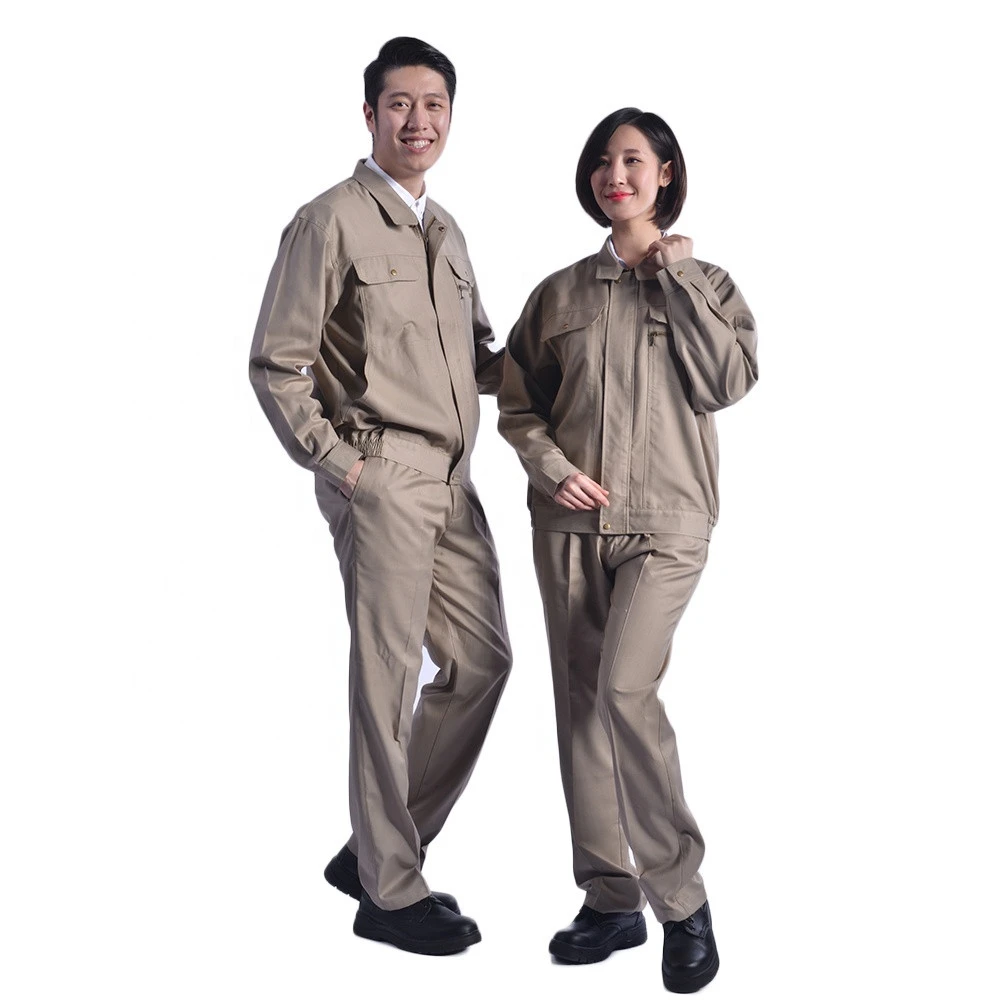 Factory wholesale two pieces jacket and pants safety labor uniform workwear