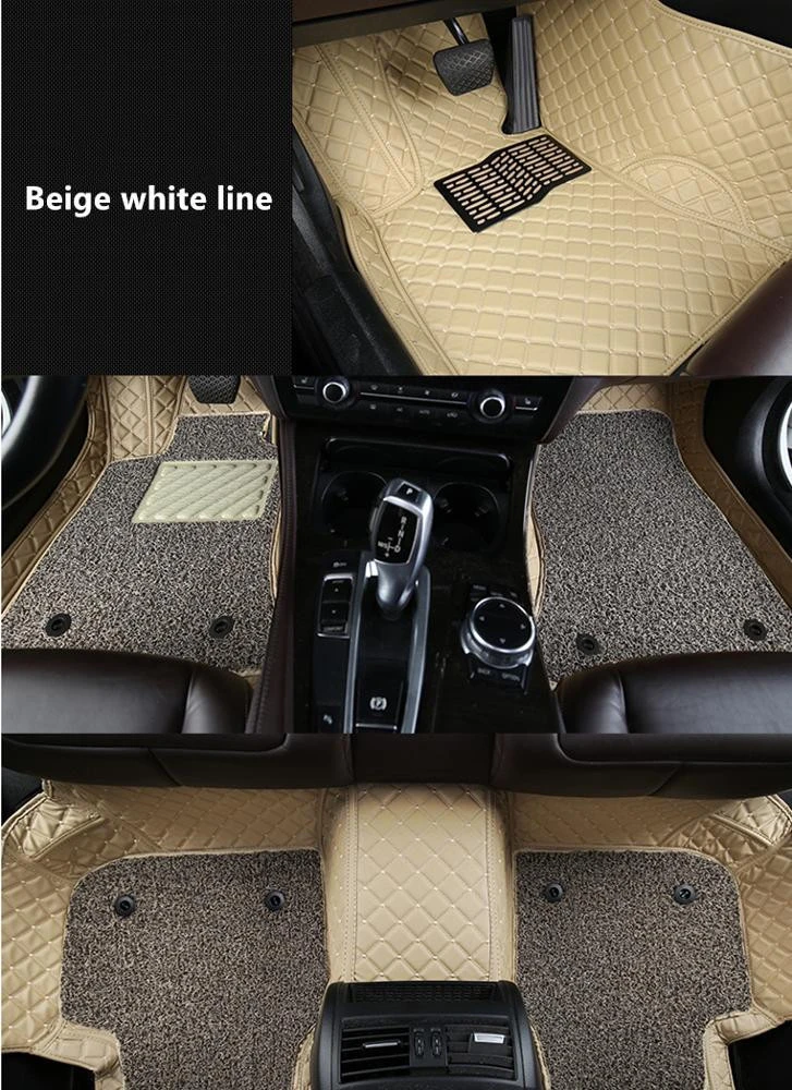 Factory wholesale  waterproof 5D PVC leather car mats with EVA backup