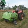 Farm tractor attachment mini round hay baler for sale