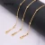 Import fashion accessories jewelry women18k gold plated custom Necklaces friends necklace chains gifts cuban link chain jewellery from China