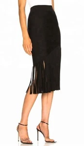 Fashion Black Women Skirt,Wholesale Custom Ladies Long Skirt