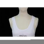 Fashion Casual summer womens tank tops with foil print