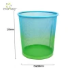 Fashion Colored Metal office Wire Mesh Round Trash Can/Waste Bin/Waste Paper Basket