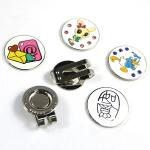 Fashion Custom Golf Divot Tools Blank Cap clip Golf Accessories Wholesale Magnetic golf ball marker Hat Clip