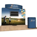 Fashion Design Easy Install Fabric Banner Aluminium Frame Pop Up Exhibition Booth Display Stands