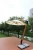 Import Fashion Design Sun Rain Protect Patio Coffee Bar Wooden Handing Umbrella from China