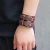 Import Fashion Double Belt Leather Wrist Friendship Big Wide Bracelet for Men Buckle Vintage Punk Jewelry from China