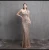 Import fashion elegant club party dress wholesale one shoulder long dress elegant  womens evening dress from China