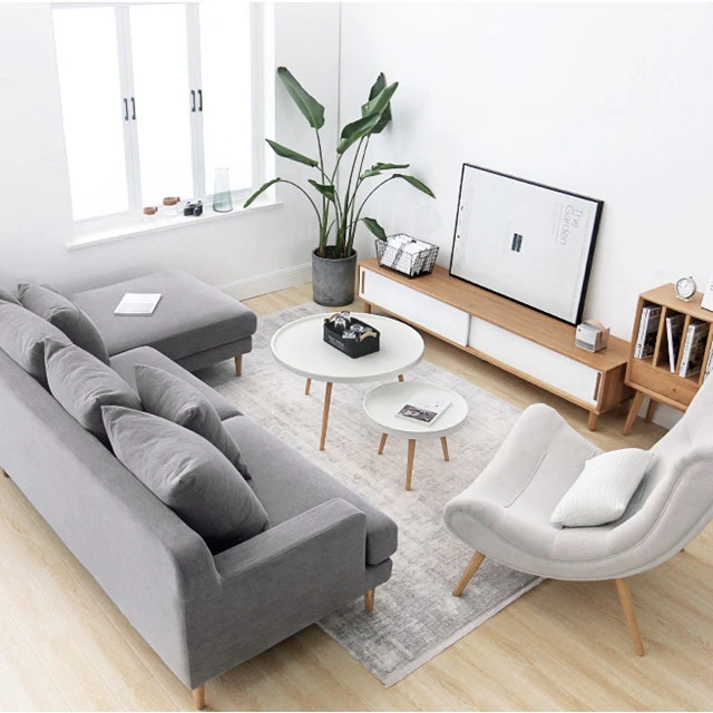 Fashion Indoor Sofa Set Fabric Chair Living Room Furniture
