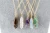 Import Fashion Natural Stone Necklace For Women Bullet Shape Turquoise Crystal Quartz Healing Point Pendant Chain Necklaces Jewelry from China