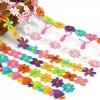 Fashion Small Rainbow Daisy Cotton Flower Lace Trim for Dress Decoration